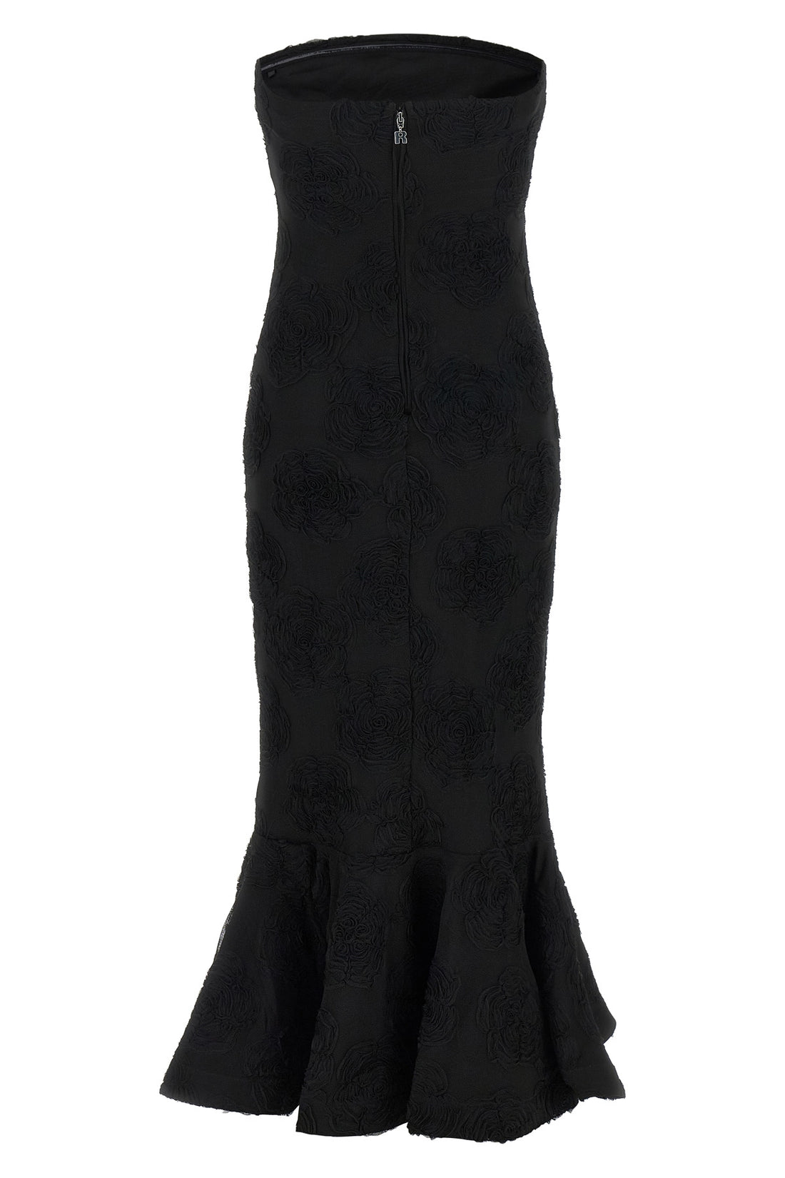 ROTATE BIRGER CHRISTENSEN 36 birger christensens flower mesh flounce dress rotate defines a mermaid silhou