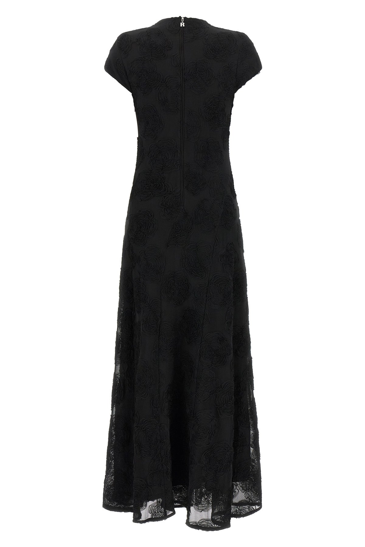 birger christensens long rotate flower mesh maxi dress is distinguished by a