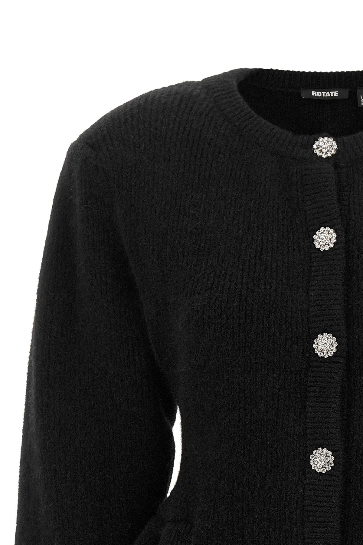 the rotate birger christensen cardigan redefines knitwear through a structured s
