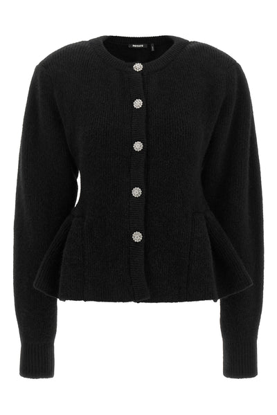 the rotate birger christensen cardigan redefines knitwear through a structured s