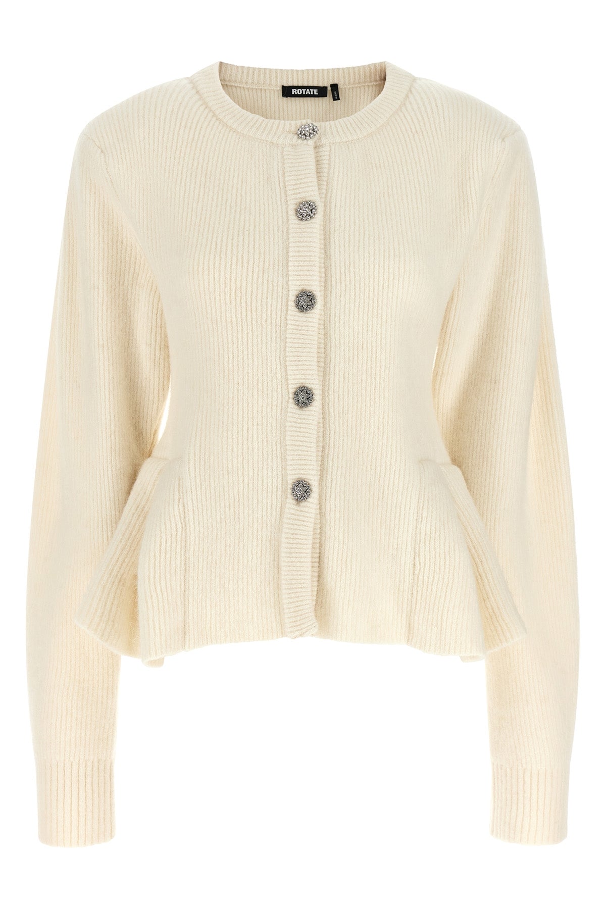 the rotate birger christensen cardigan redefines knitwear through a structured s