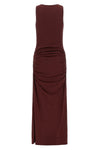birger christensens long dress rotate maxi halterneck dress defines a sculptu
