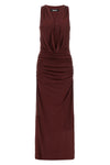 birger christensens long dress rotate maxi halterneck dress defines a sculptu