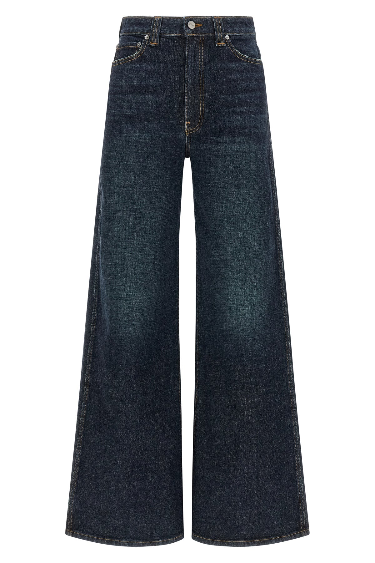 the dane khaite jeans redefine the everyday wardrobe through a wide silhouette