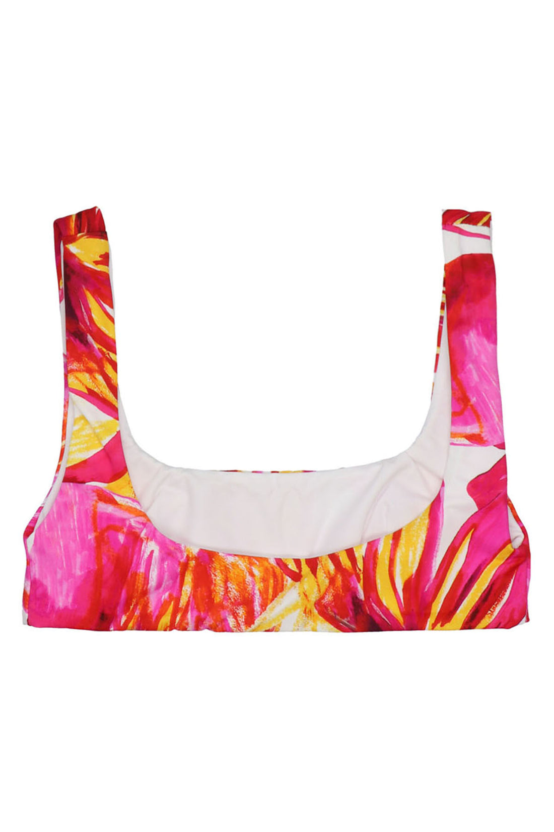 LOUISA BALLOU S scoop bikini top in a stretch fabric