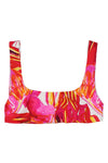 scoop bikini top in a stretch fabric