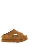 goldenstar hi cutout velvety suede slides