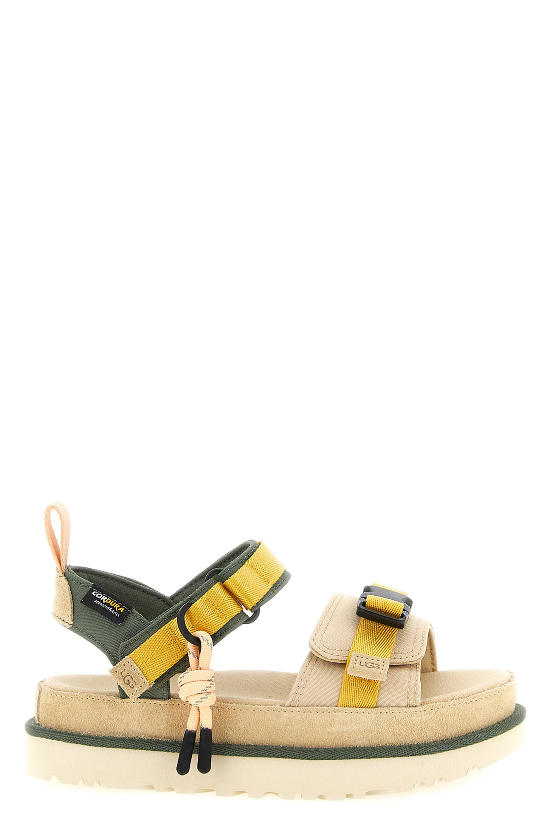 UGG 37 goldenstar wildwood suede and cordura® ultralite fabric sandals