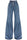 jeans with back foliage embroidery