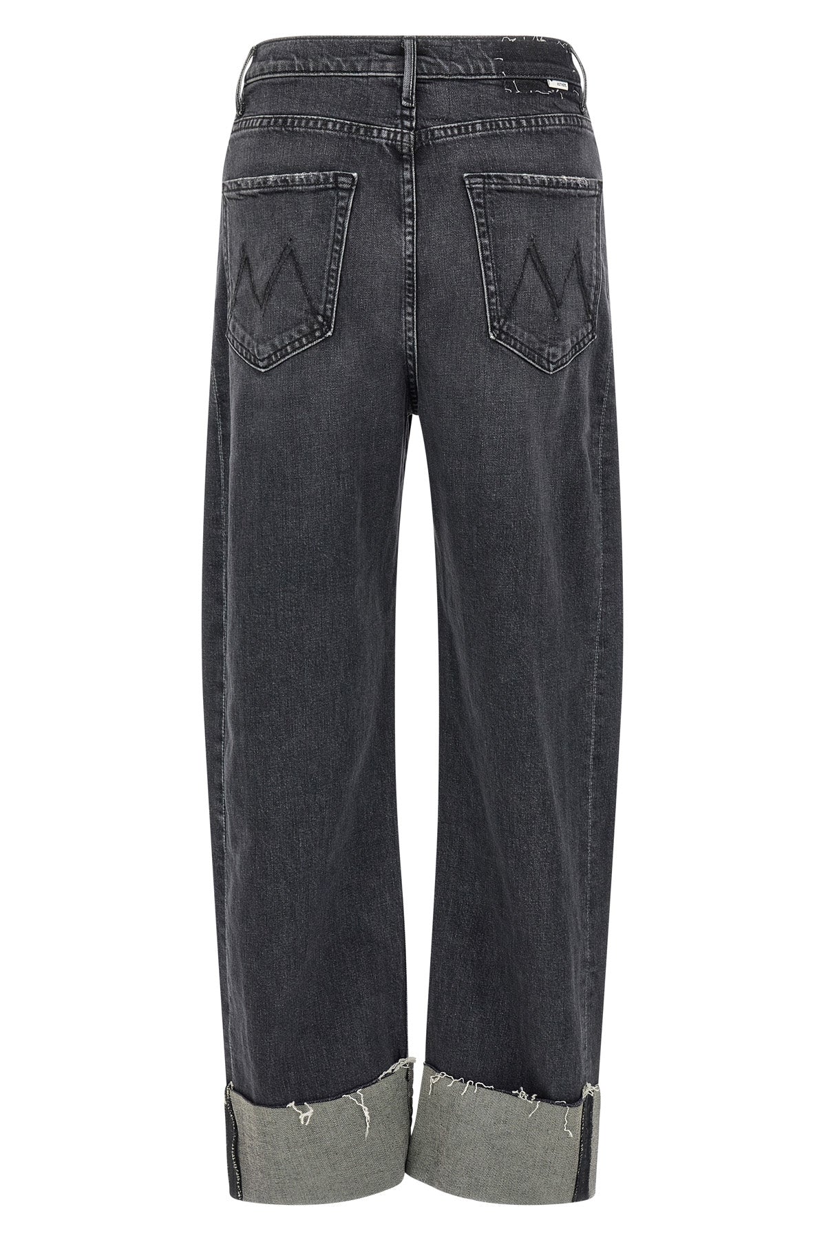the half pipe cuff mother jeans redefine the casual silhouette through bold prop