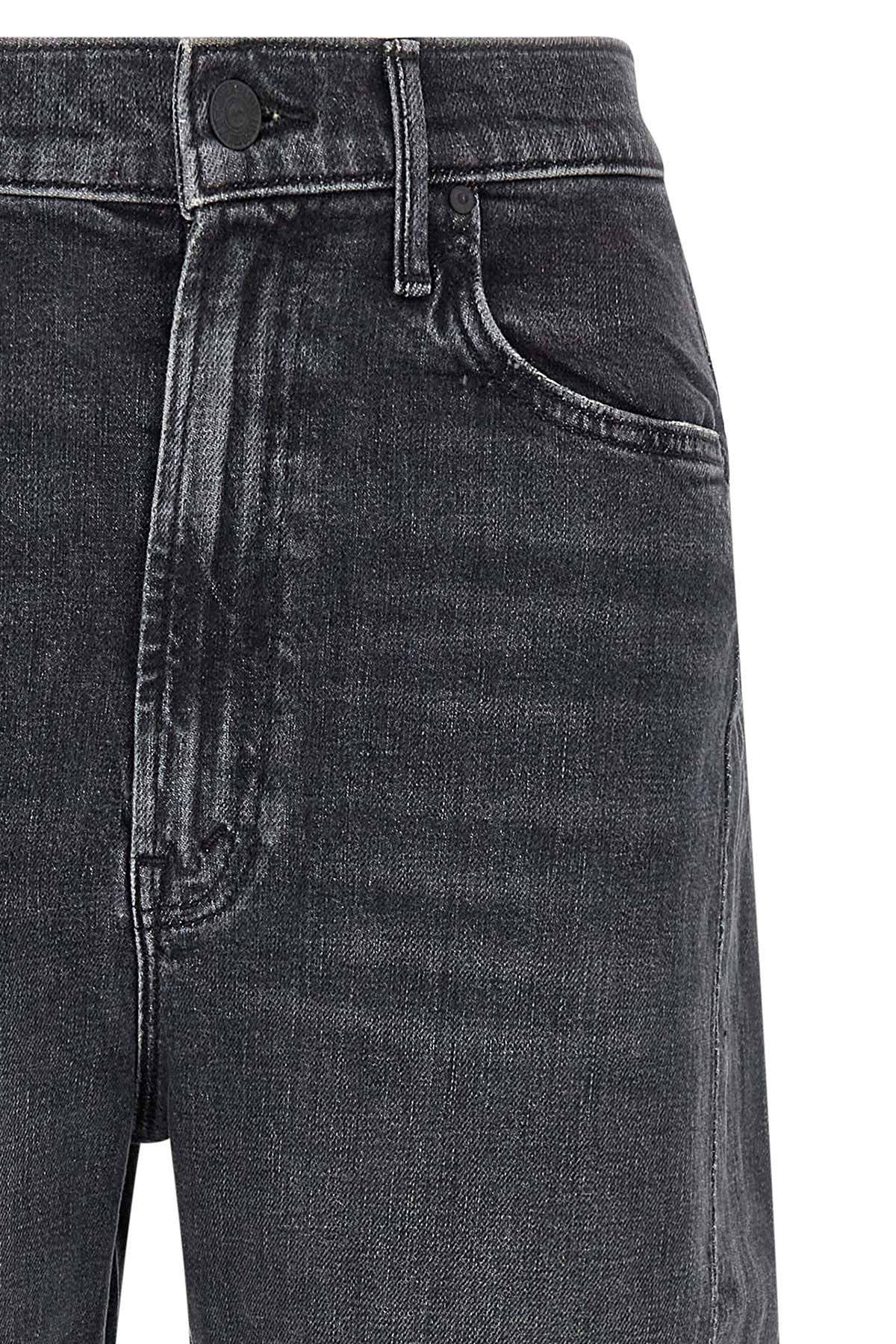 the half pipe cuff mother jeans redefine the casual silhouette through bold prop