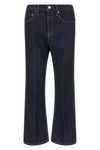 the clara khaite jeans redefine everyday denim through a precise flared crop s