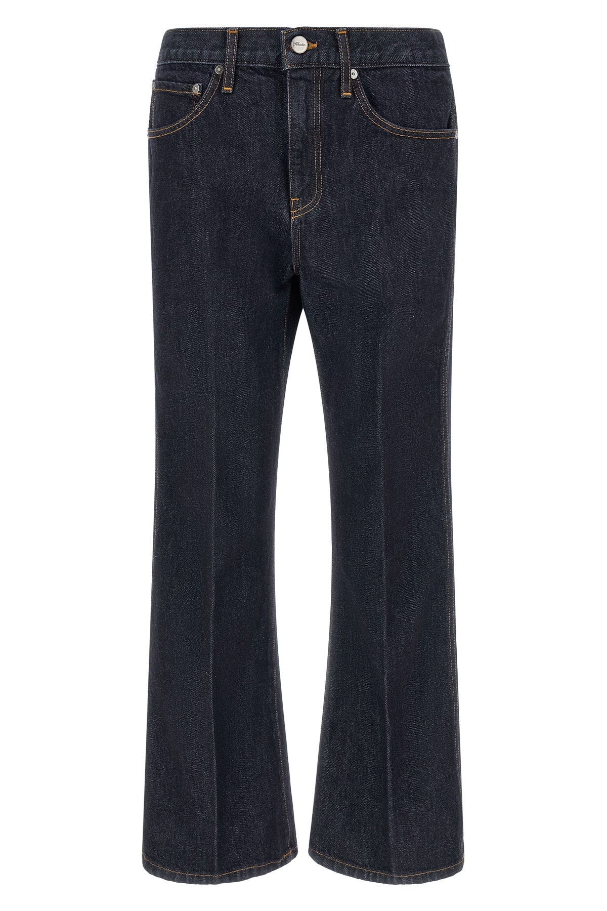 the clara khaite jeans redefine everyday denim through a precise flared crop s