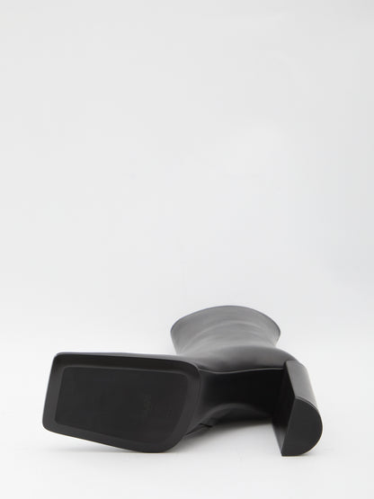 ALAIA 36 square-toe ankle boots