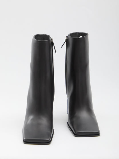 ALAIA 36 square-toe ankle boots