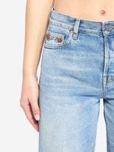 GUCCI 25 cotton denim flare pants