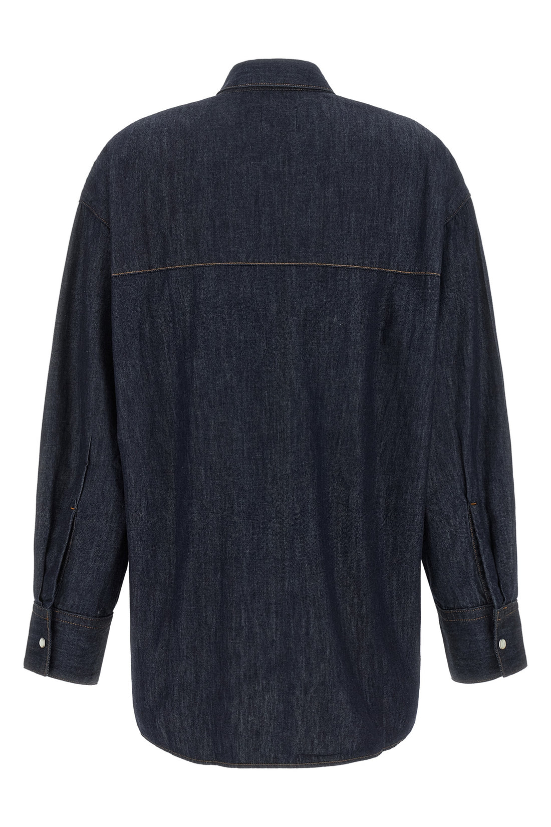 KHAITE S the christensen khaite shirt redefines a classic workwear silhouette through r