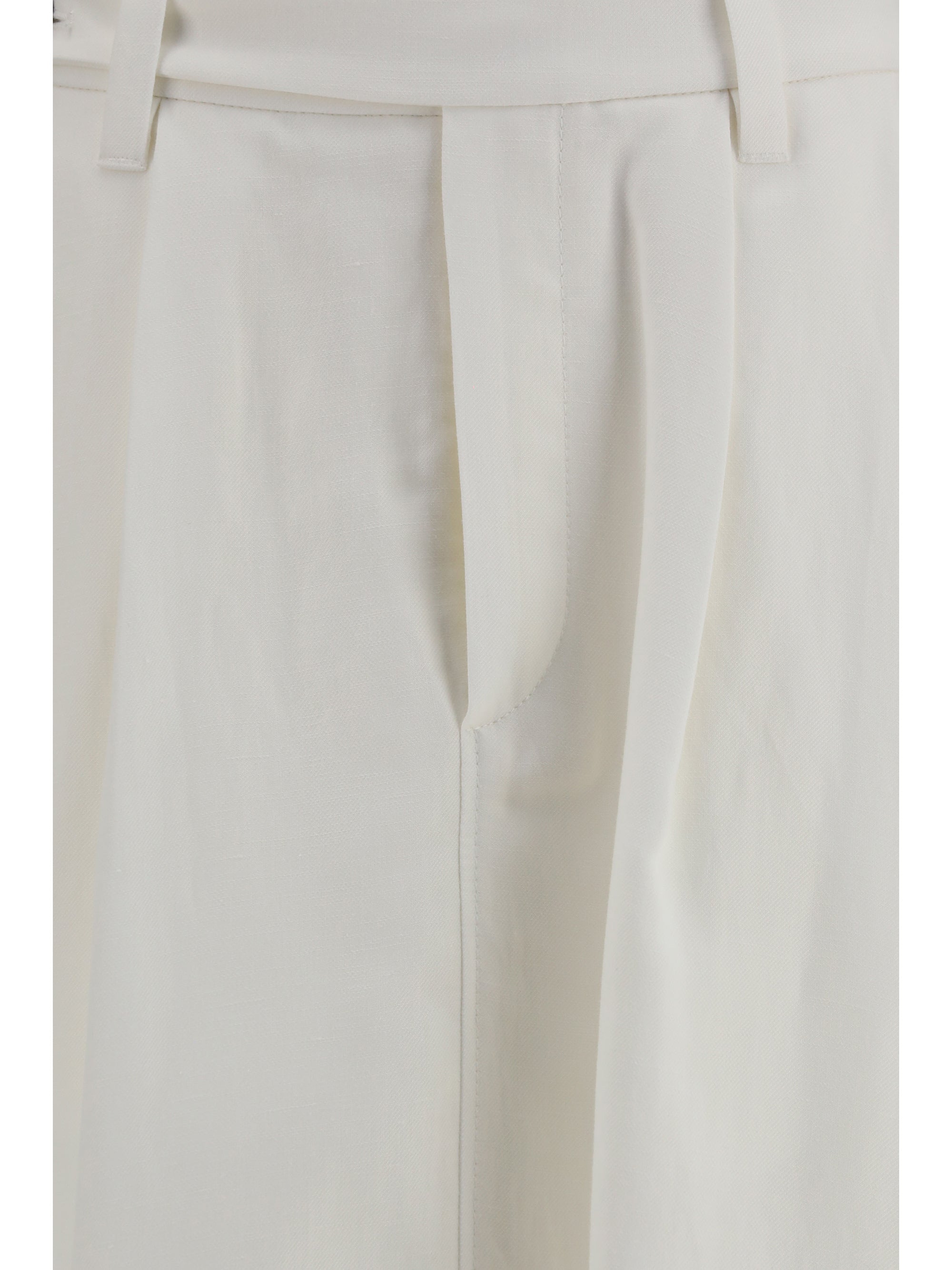 fluid twill tailored skirt with monili