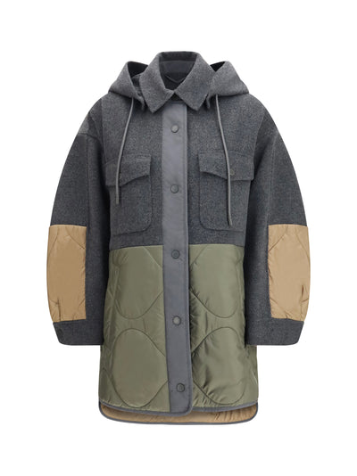 MAX MARA WEEKEND 46 wool and technical fabric jacket