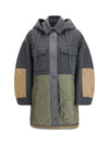 wool and technical fabric jacket