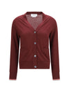 v-neck merino wool cardigan
