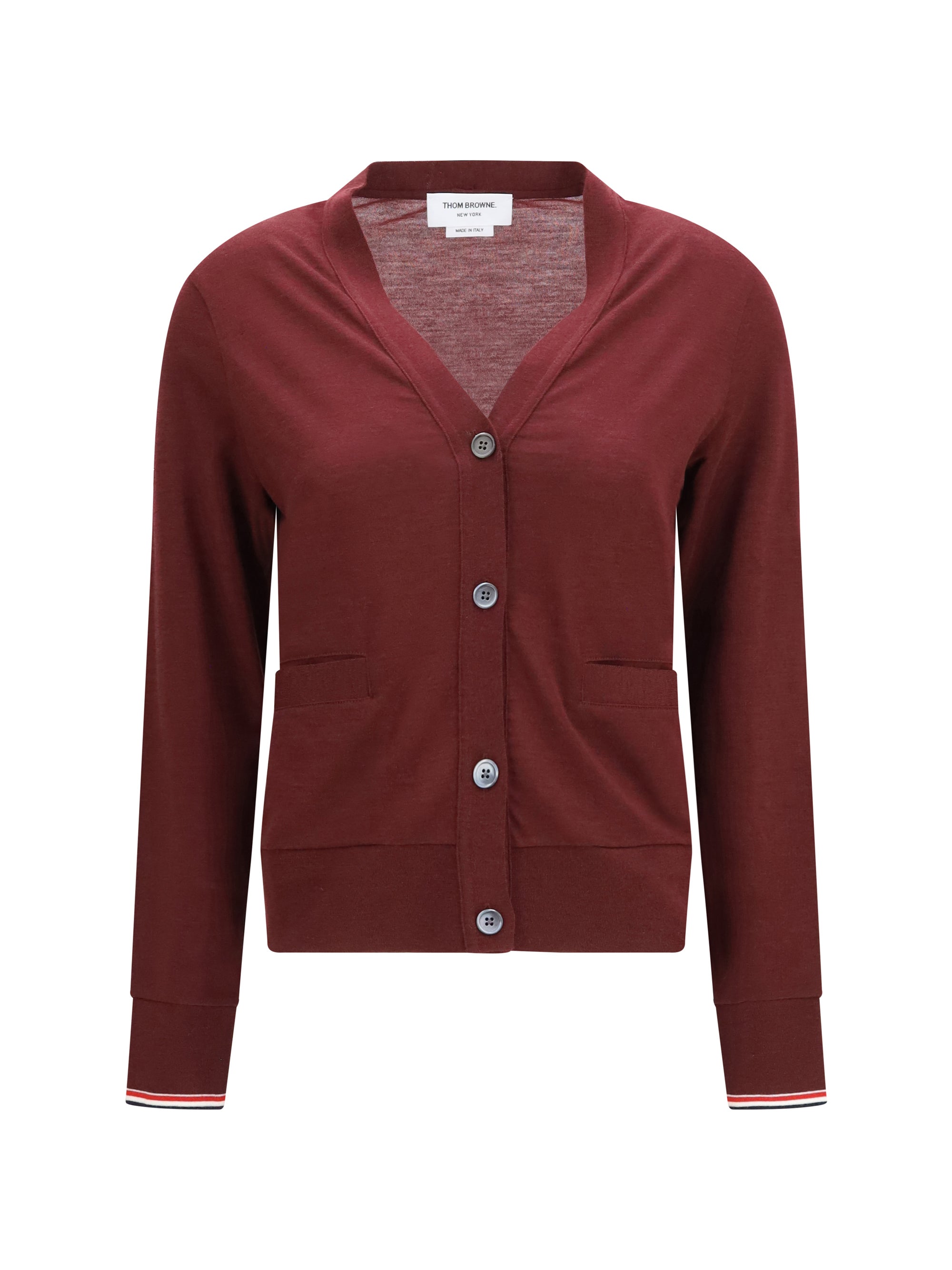 v-neck merino wool cardigan