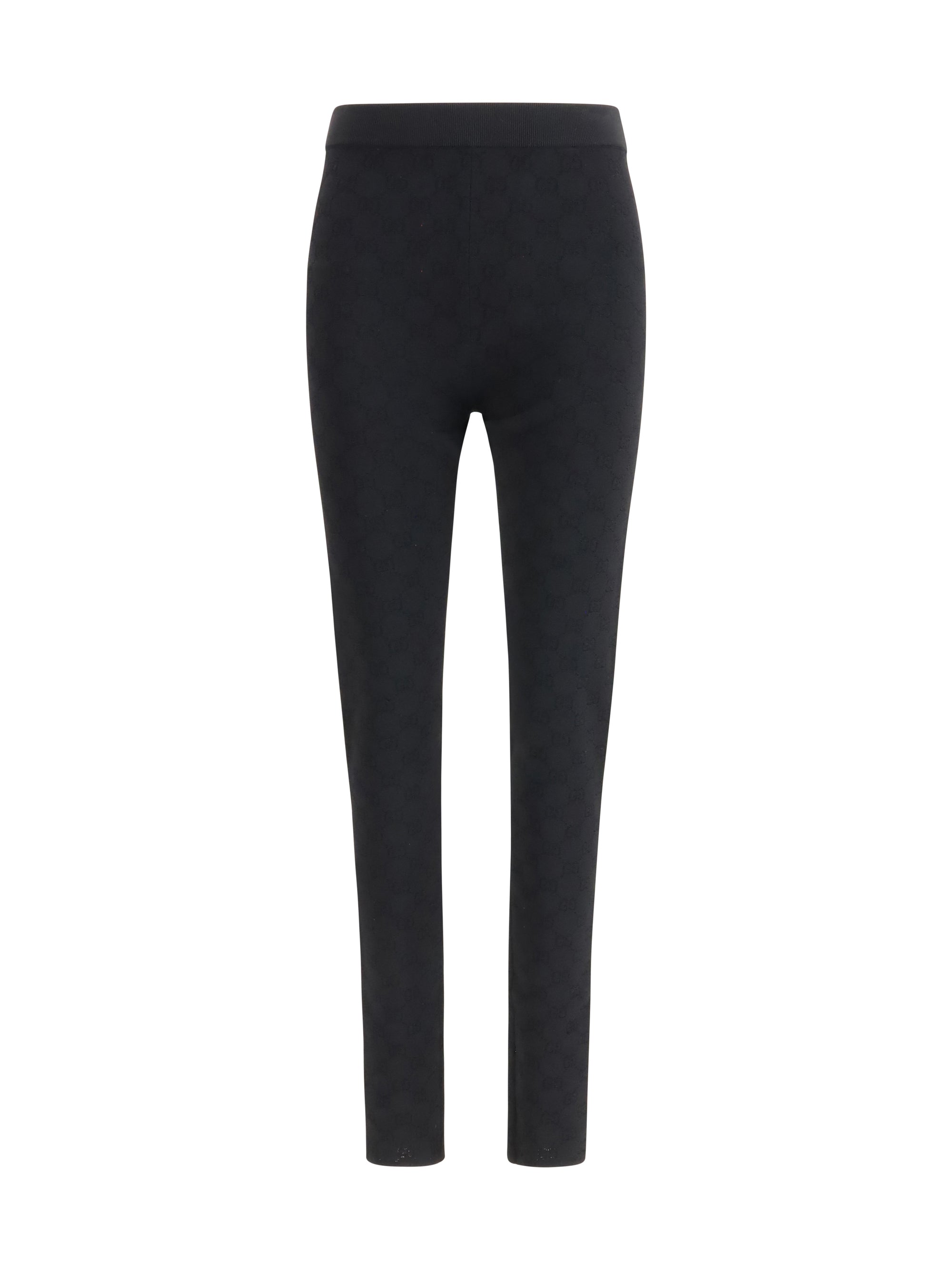 elastic gg jacquard leggings
