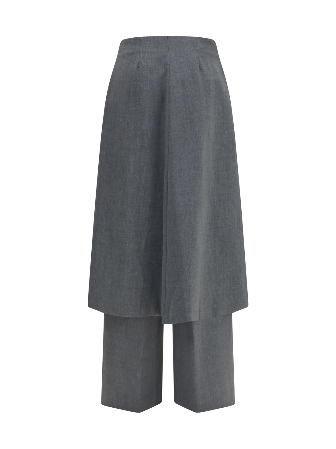 THE LATEST 38 tailored pants with draped skirt panel