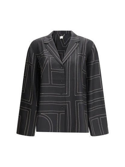 TOTEME 34 silk-twill top