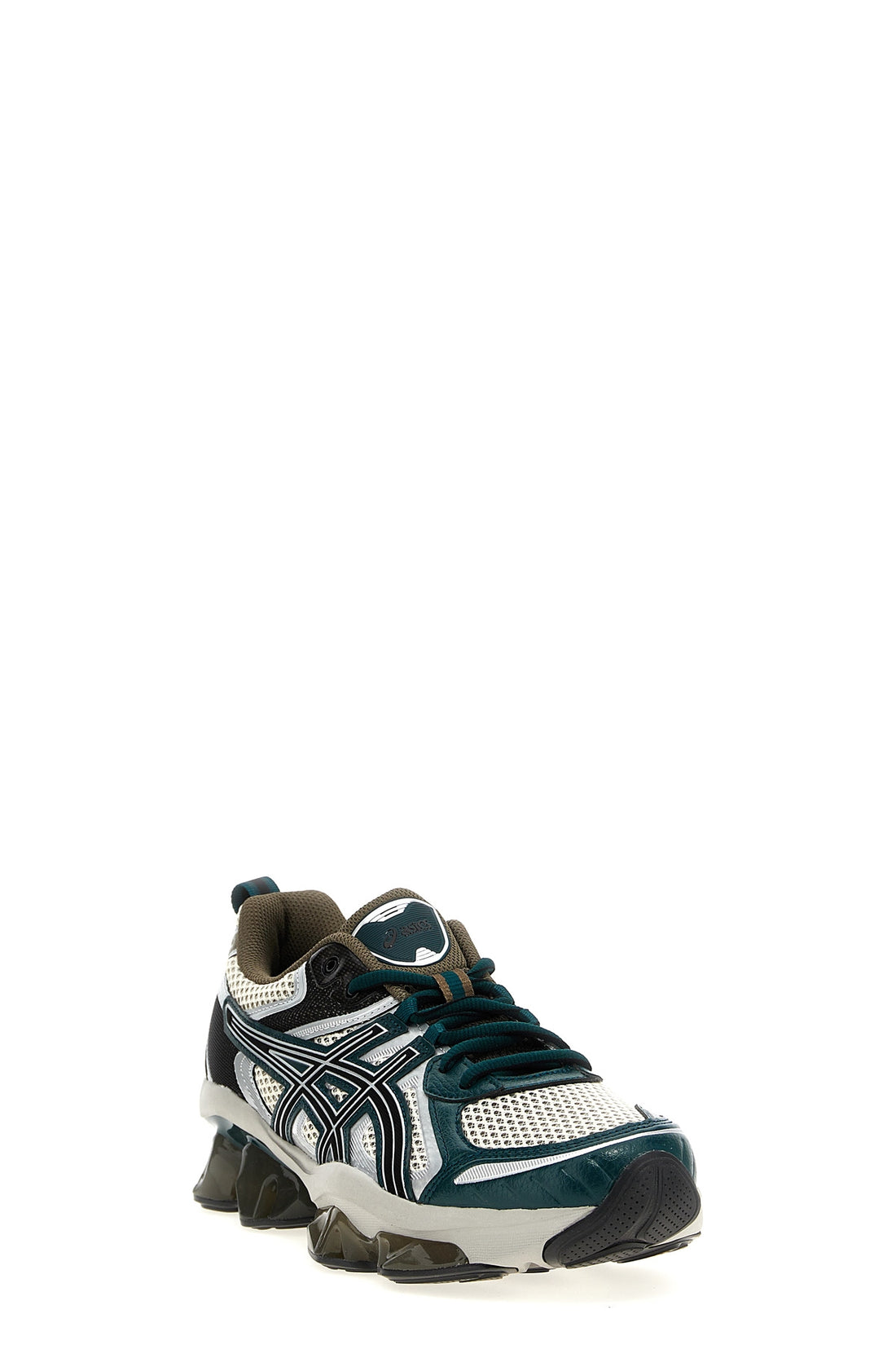 ASICS 8.5 gel-quantum kinetic synthetic leather and mesh fabric sneakers