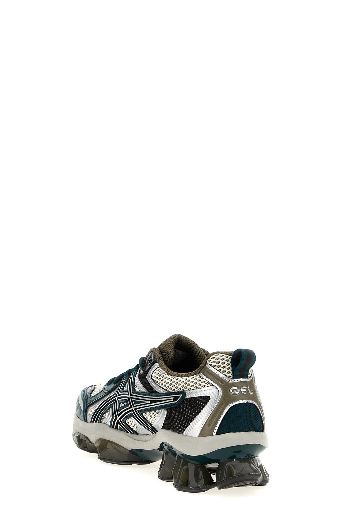 gel-quantum kinetic synthetic leather and mesh fabric sneakers