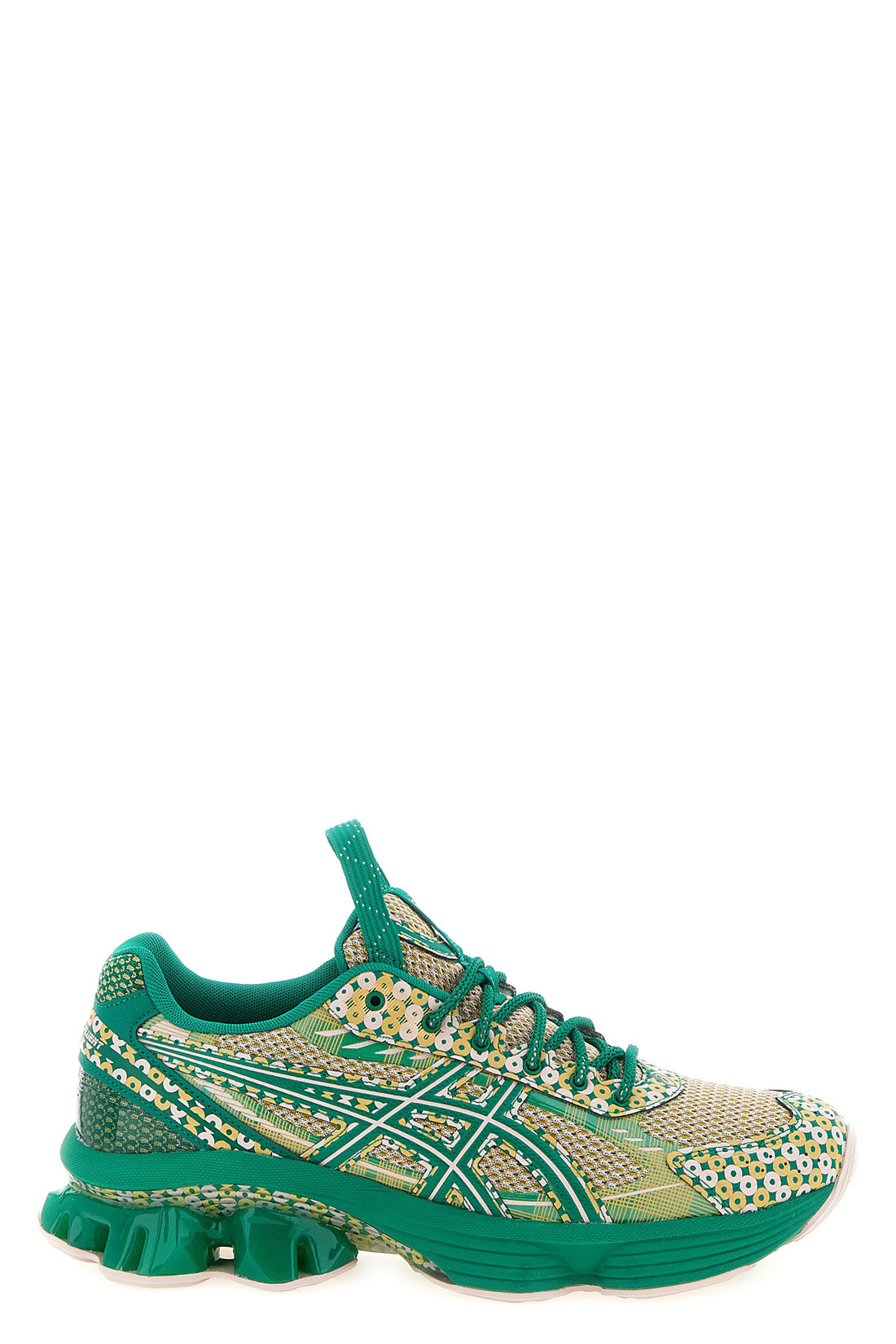 ASICS 9.5 us7-s gel-kinetic fluent sneakers in technical fabric and mesh