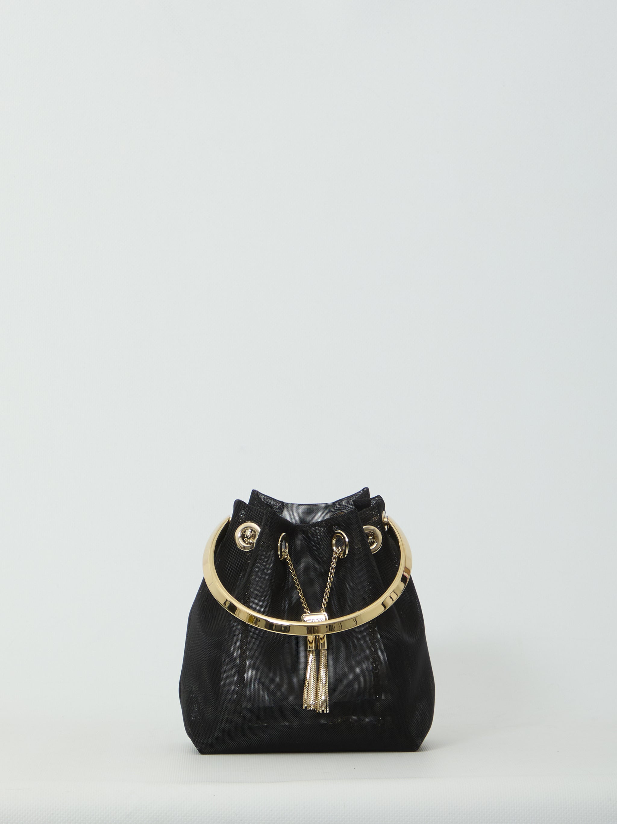 black mesh bon bon bag