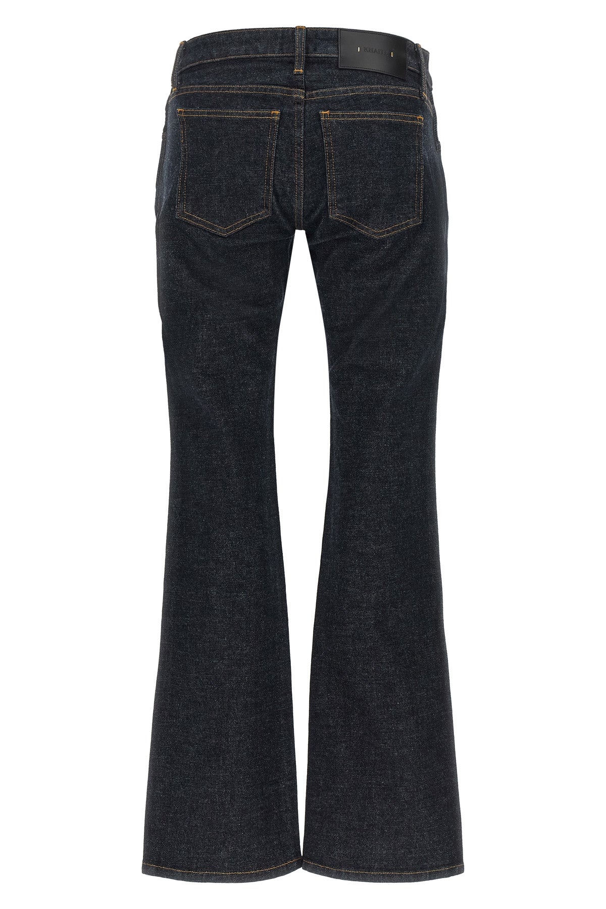 the conforti khaite jeans feature a sartorial construction that redefines the