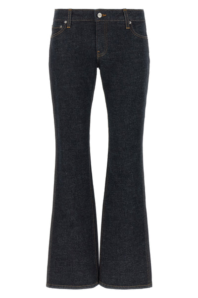 the conforti khaite jeans feature a sartorial construction that redefines the