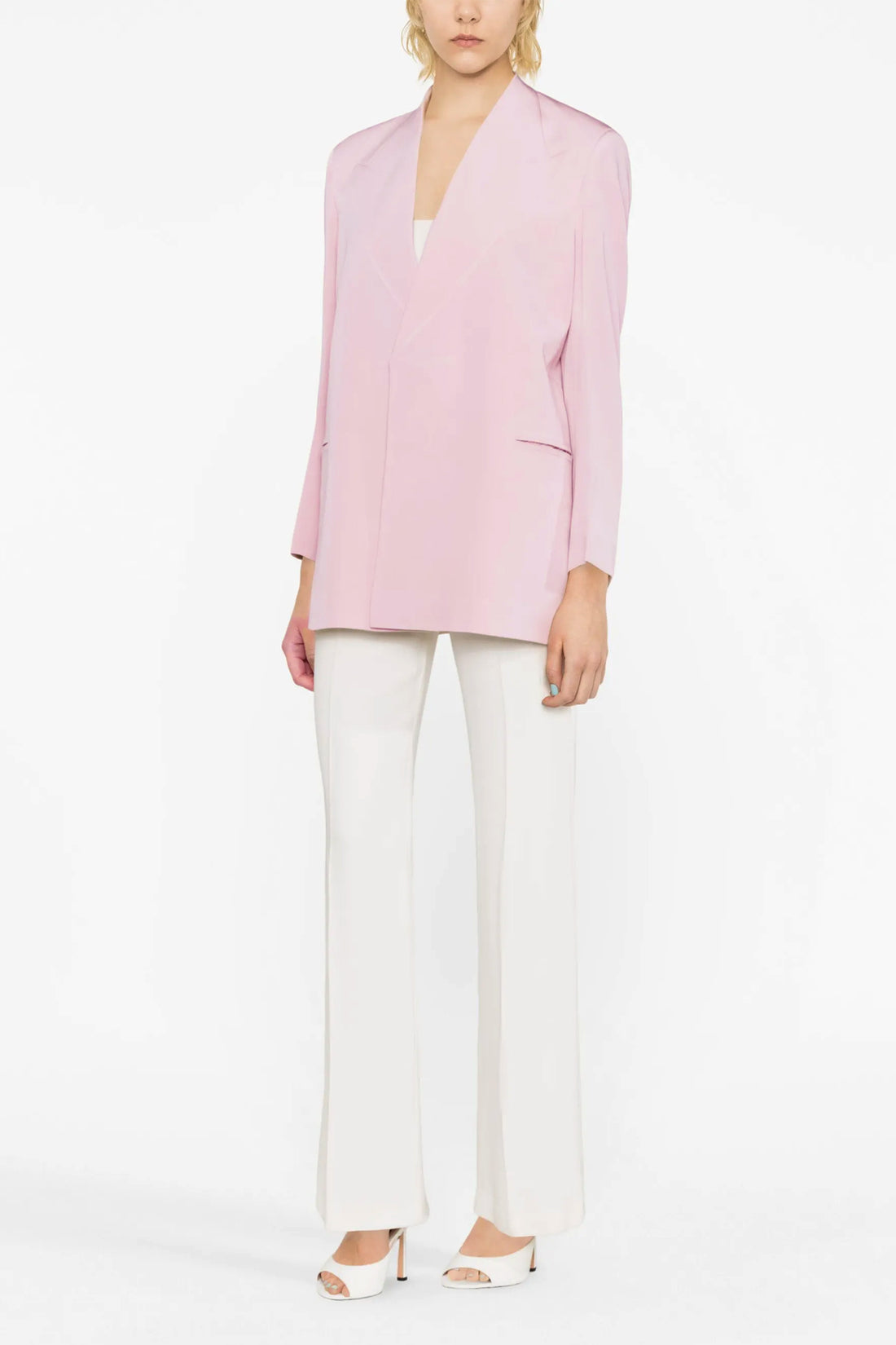 VICTORIA BECKHAM 6 single breast cady viscose blend blazer