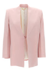 single breast cady viscose blend blazer