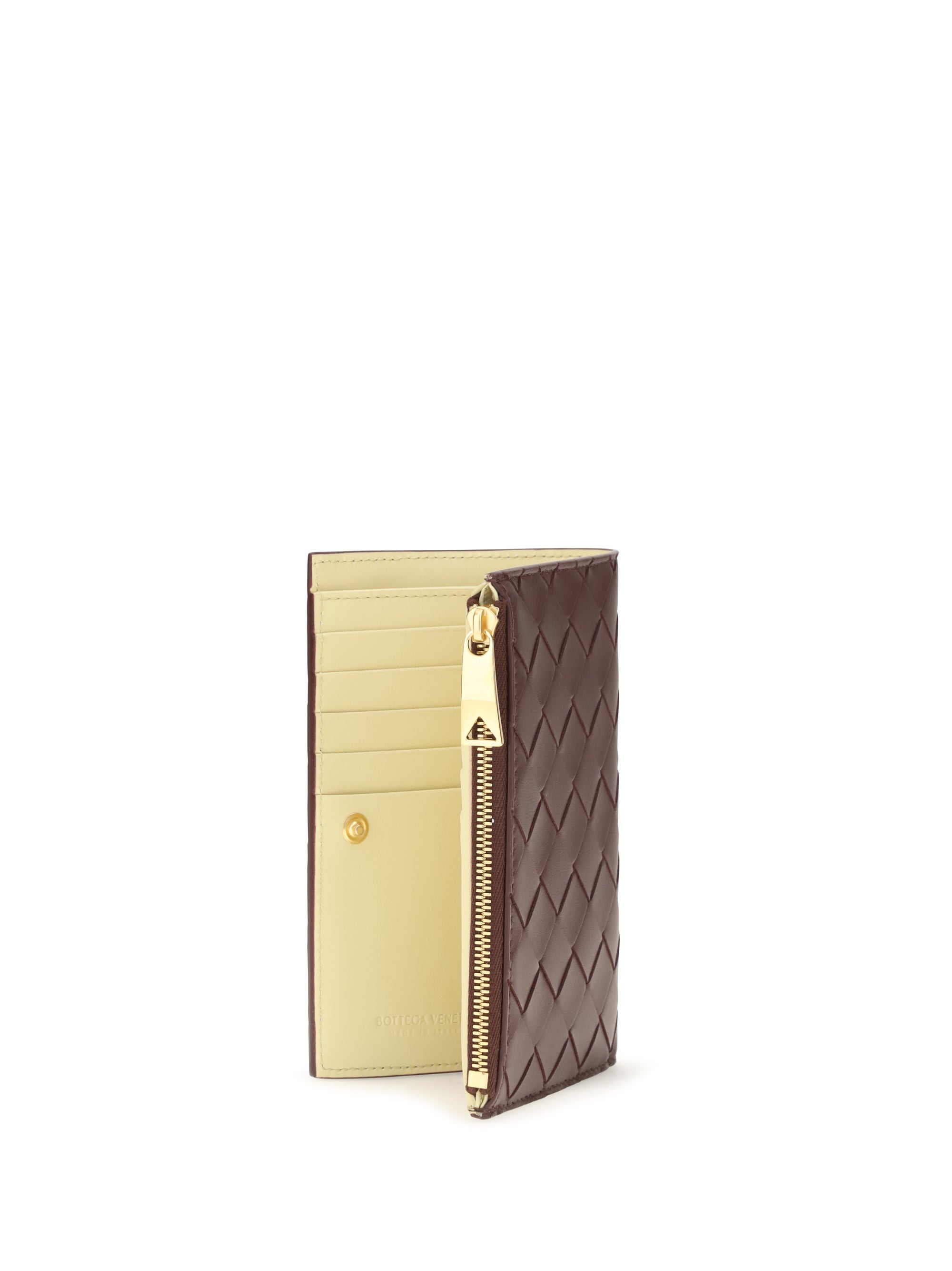 medium bi-fold intrecciato wallet