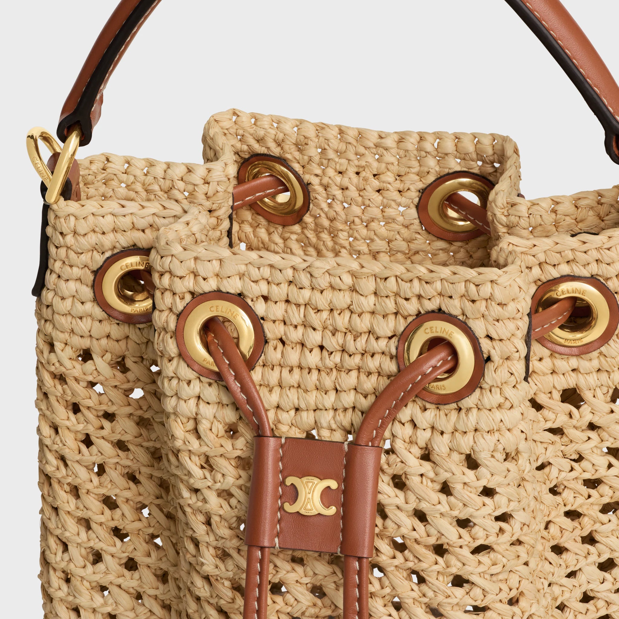 Teen Clara Raffia Bucket Bag