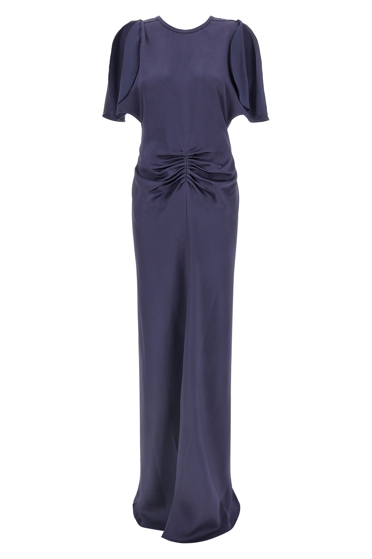long satin dress isabella tight at the waist