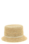 lila hat in natural straw woven
