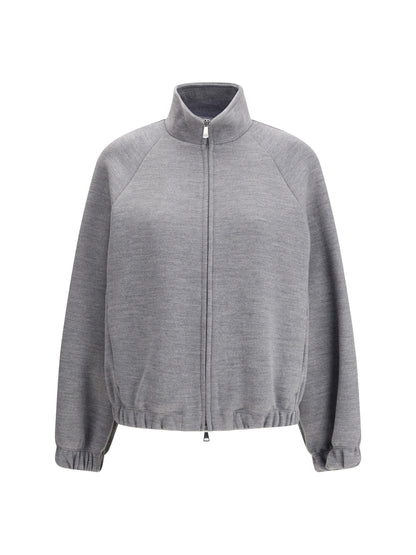 MAX MARA PURE M sweatshirt in double wool and cotton jersey
