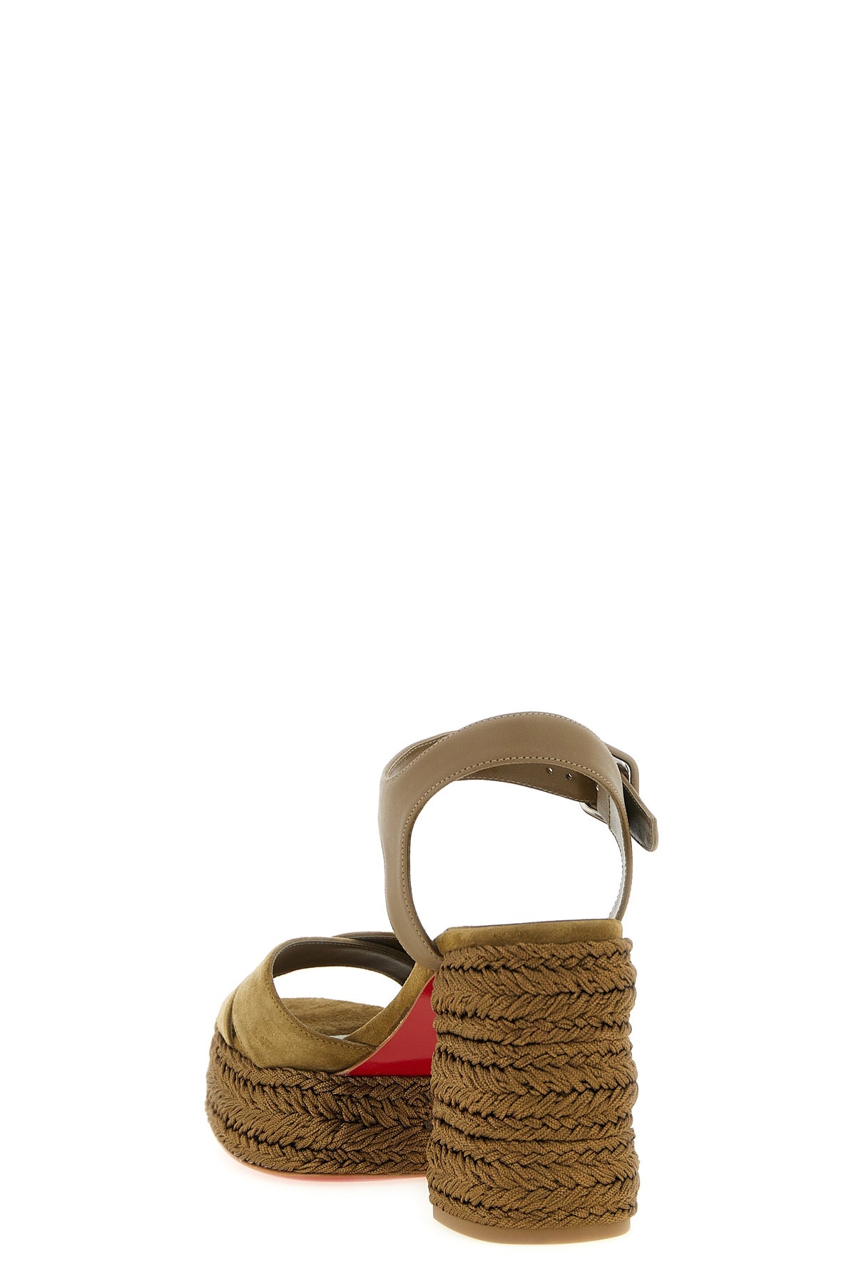calakala veau velours and tone-on-tone smooth leather espadrilles