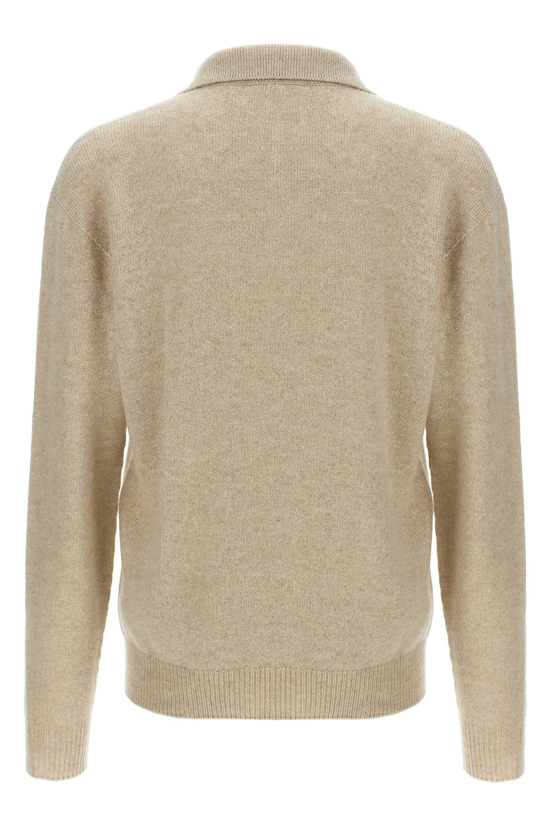 THE ROW XL leach half-weight cashmere polo shirt