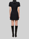 double crepe mini dress