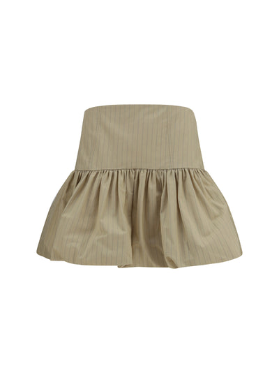 ruffled mini skirt