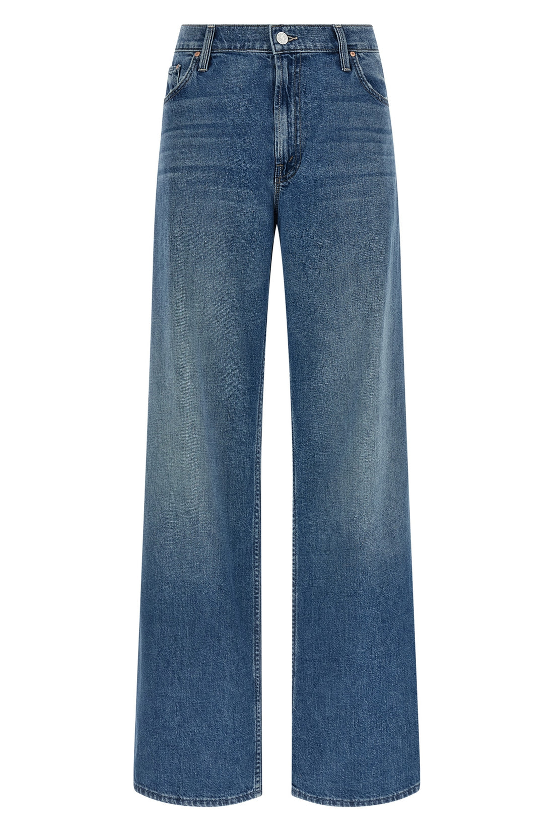 MOTHER 23 the rerun zip sneak cotton jeans