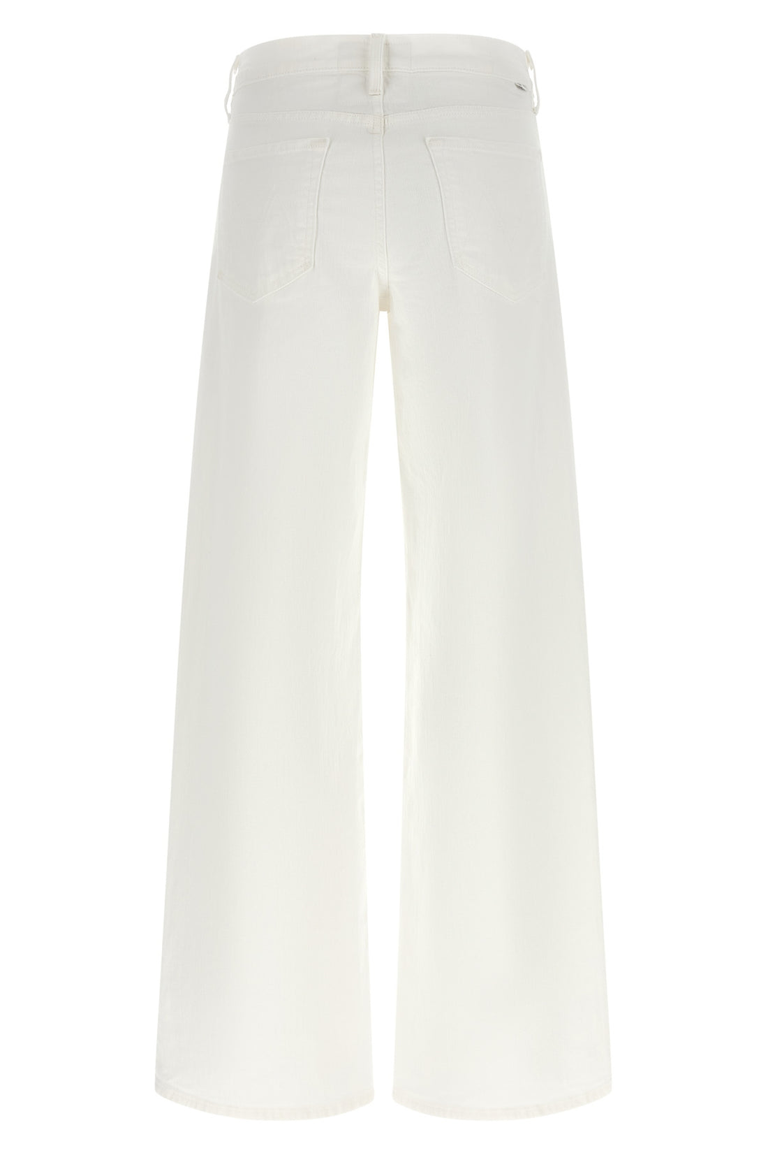 MOTHER 24 the rerun zip sneak jeans in superior rigid denim totally innocent wash