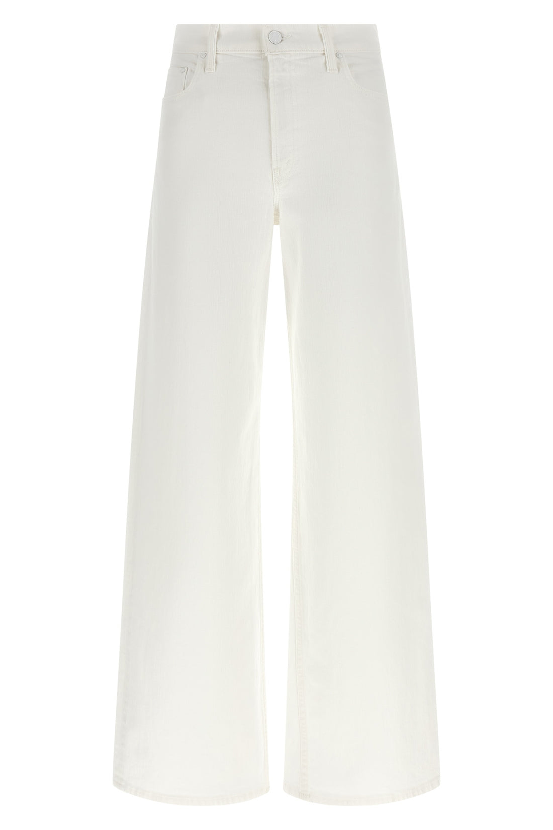MOTHER 27 the rerun zip sneak jeans in superior rigid denim totally innocent wash