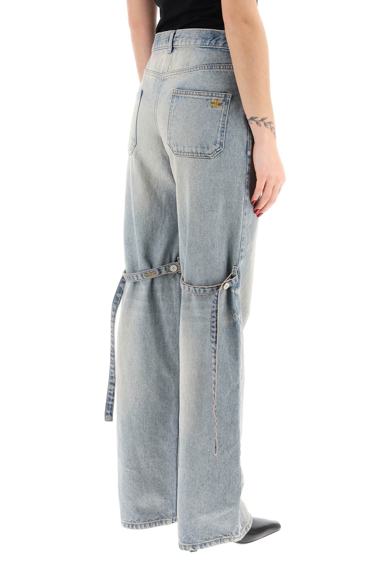 "denim sailor-style baggy